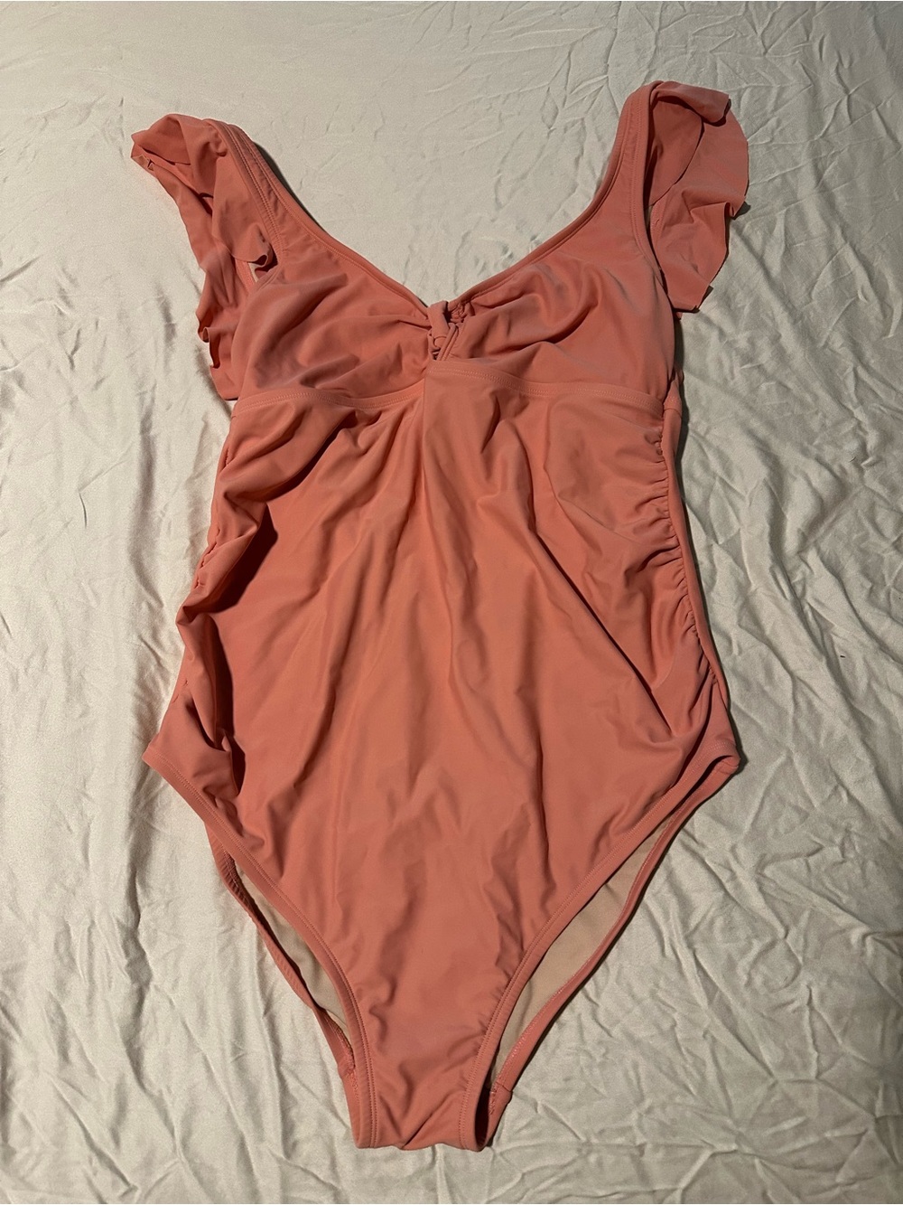 One-Piece Swimsuit in Coral Pink